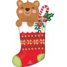 BALLON METALLIQUE CHAUSSETTE DE NOEL 81CM