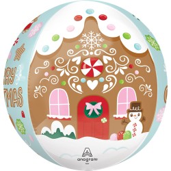 BALLON METALLIQUE ORBZ 38 CM MERRY CHRISTMAS