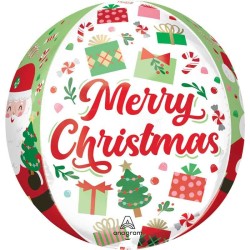 BALLON METALLIQUE ORBZ 38 CM PERE NOEL