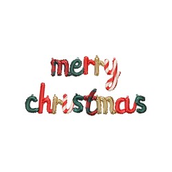 BALLON LETTRES POUR NOEL MERRY CHRISTMAS VERT ROUGE ET OR 143 X 25 CM