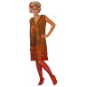 DEGUISEMENT ROBE CHARLESTON COL V ROUGE TAILLE 42