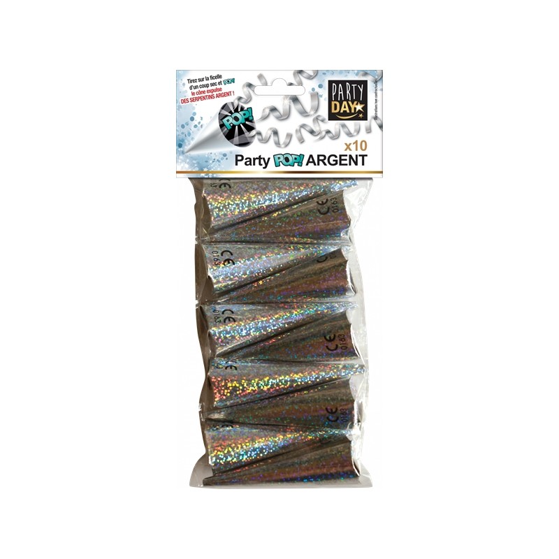 CONIC POPPERS ARGENT X10