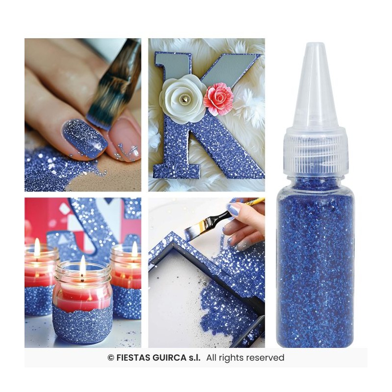 POT DE PAILLETTES BLEU BIODEGRADABLE 10 GR