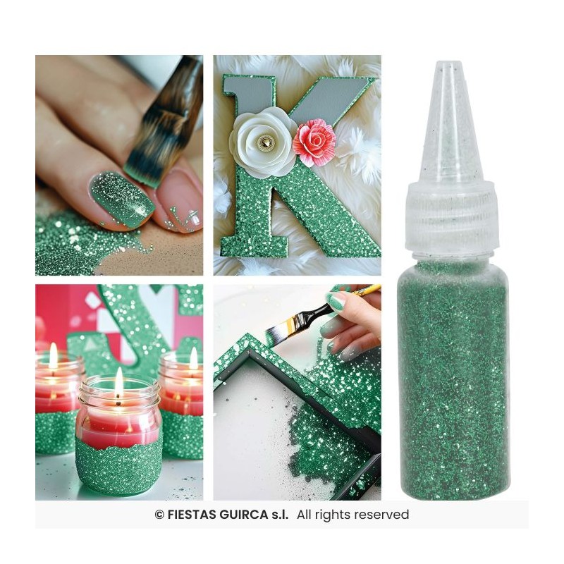 POT DE PAILLETTES VERT BIODEGRADABLE 10 GR