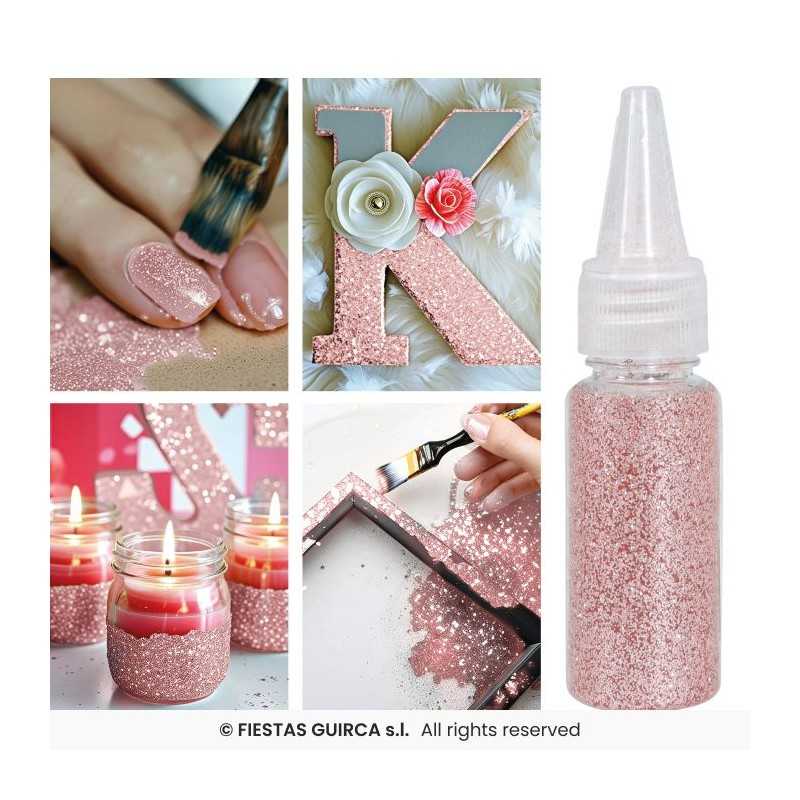 POT DE PAILLETTES ROSE GOLD BIODEGRADABLE 10 GR 