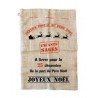 SAC JUTE SERVICE POSTAL DE NOEL 50 X 70 CM