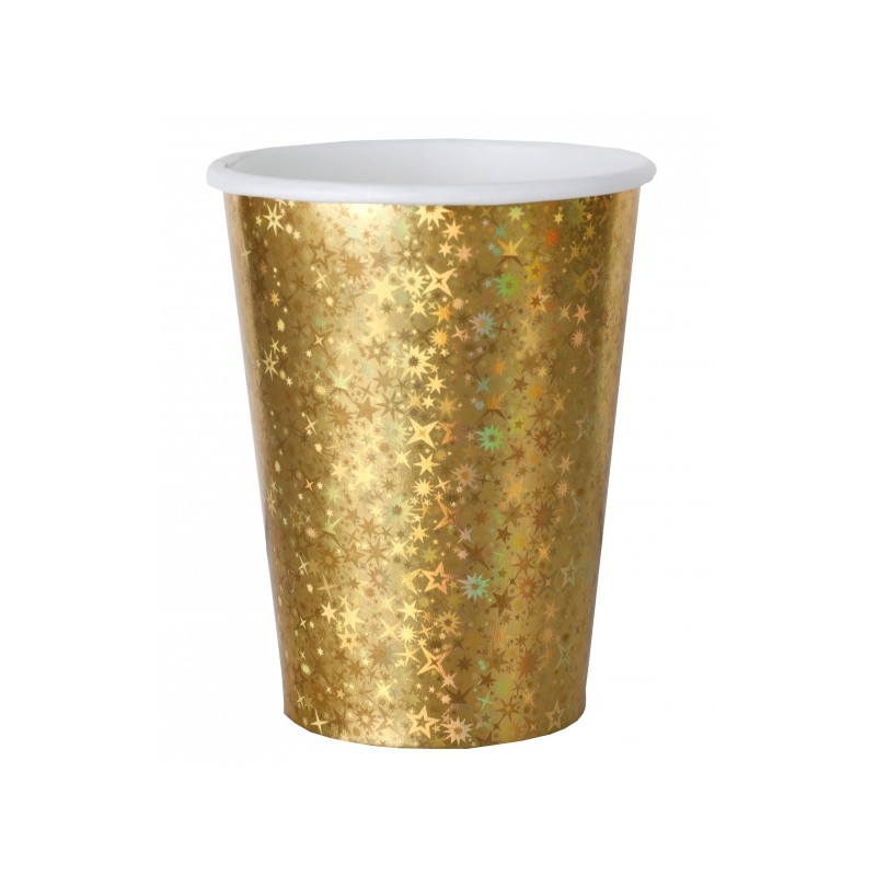 10 GOBELETS OR ETINCELANTS