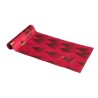 CHEMIN DE TABLE VELOURS ROUGE SAPINS TREE SPIRIT IMPRESSION OR 28 CM X 3 M