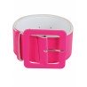 CEINTURE LARGE ROSE FLUO 