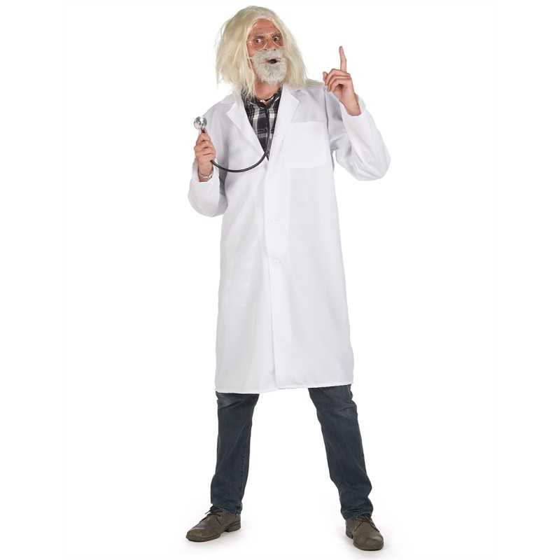 DEGUISEMENT BLOUSE DE MEDECIN SCIENTIFIQUE OU SAVANT BLANCHE TAILLLE XXL