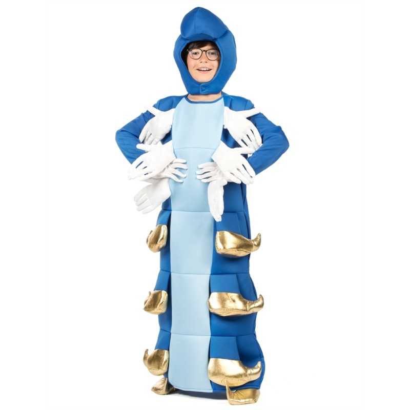 DEGUISEMENT ENFANT CHENILLE BLEUE D'ALICE TAILLE 10-12 ANS