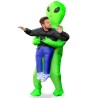 DEGUISEMENT GONFLABLE D'ALIEN VERT TAILLE UNIQUE ADULTE