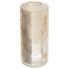 GRAND VASE COULEUR AMBREE GEOMETRIQUE DIAM 7.5 CM HAUT 17 CM