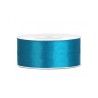 RUBAN SATIN BLEU TURQUOISE 25 MM x 25 M