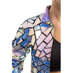 VESTE HOLOGRAPHIQUE FEMME TAILLE L