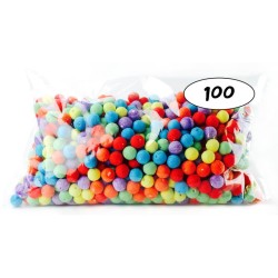 SACHET DE 100 BOULES POUR SARBACANES MULTICOLORES