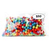 SACHET DE 100 BOULES POUR SARBACANES MULTICOLORES