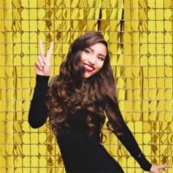 RIDEAU SQUARE OU CARRE OR 1 M X 2 M