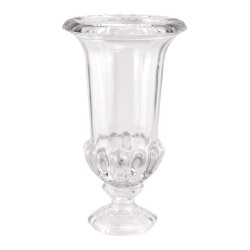 VASE VERRE FLORENCE TRANSPARENT 21.5CM X 21.5CM X 37.5CM