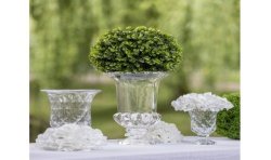VASE VERRE FLORENCE TRANSPARENT 21.5CM X 21.5CM X 37.5CM