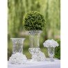 VASE VERRE FLORENCE TRANSPARENT 21.5CM X 21.5CM X 37.5CM