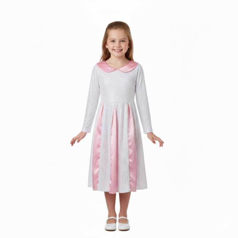 DEGUISEMENT PRINCESSE ROSE AVEC STRASS ALEXIA + PETIT SAC TAILLE 140