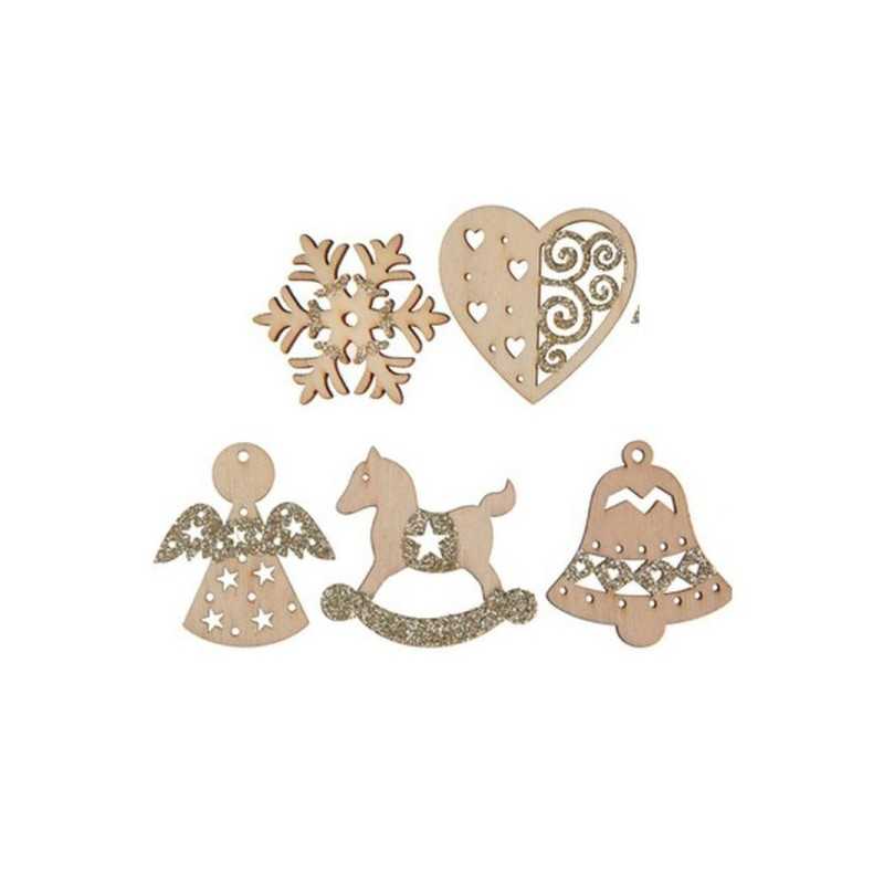 ASSORTIMENT DE SUJETS PAILLETES OR NOEL