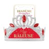 DIADEME HUMORISTIQUE MISS RALEUSE ARGENT ROUGE ET OR