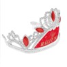 DIADEME HUMORISTIQUE MISS RALEUSE ARGENT ROUGE ET OR