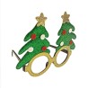 LUNETTES SAPIN DE NOEL VERT ET OR PAILLETTE KITCH
