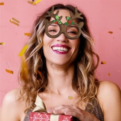 LUNETTES RENNE DE NOEL MARRON KITCH