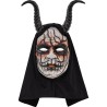 MASQUE A CAPUCHE DEMON HOMME AVEC CORNES