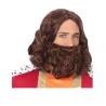 PERRUQUE + BARBE DE PROPHETE BRUNE OU DE JESUS