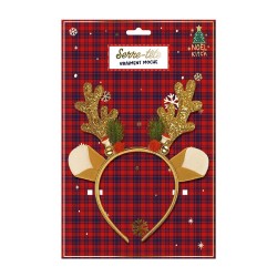 SERRE-TETE RENNE DE NOEL OR ET ROUGE