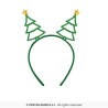 SERRE-TETE OU DIADEME NOEL VERT AVEC STRASS SAPIN DE NOEL