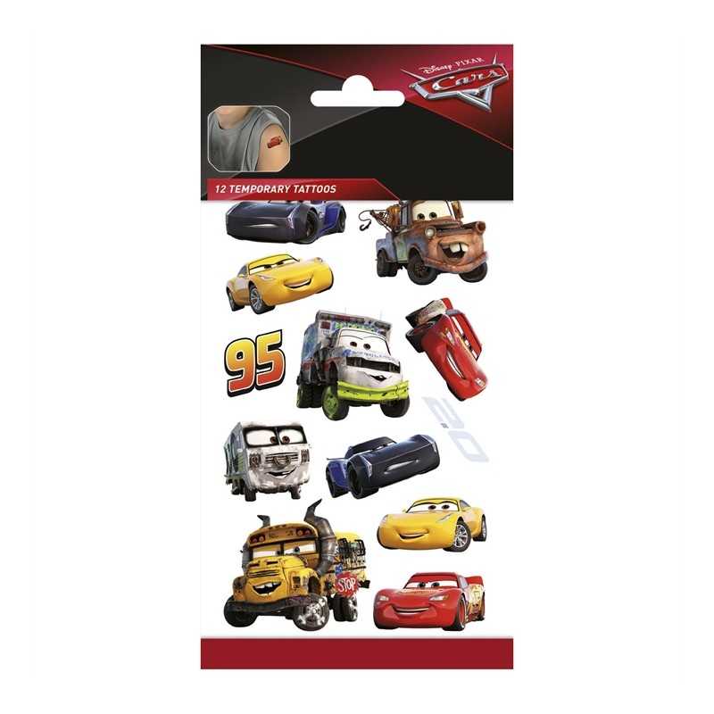 TATOUAGE ENFANT CARS FLASH MC QUEEN