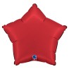 BALLON METALLIQUE ETOILE 46 CM SATIN ROUGE