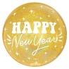 BALLON SPHERE 20" GLITTER HAPPY NEW YEAR 
