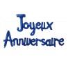 GUIRLANDE DE BALLONS JOYEUX ANNIVERSAIRE PARTY BLEU 30 CM