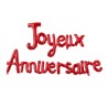 GUIRLANDE DE BALLONS JOYEUX ANNIVERSAIRE PARTY ROUGE 30 CM