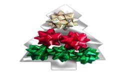 PACK SAPIN 6 NŒUDS BOLDUC ROUGE OR ET VERT