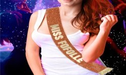 ECHARPE A PAILLETTES MISS FOFOLLE COULEUR ORANGE