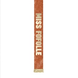 ECHARPE A PAILLETTES MISS FOFOLLE COULEUR ORANGE