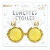 LUNETTES ETOILE ANNIVERSAIRE 60 ANS BLANC ET OR 