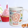 MUG ANNIVERSAIRE PAILLETTES 18 ANS
