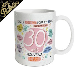 MUG ANNIVERSAIRE PAILLETTES 30 ANS