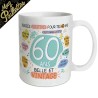 MUG ANNIVERSAIRE PAILLETTES 60 ANS