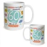 MUG ANNIVERSAIRE PAILLETTES 60 ANS