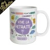 MUG RETRAITE PAILLETTES VIVE LA RETRAITE