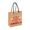 POCHETTE OU SAC CADEAU NOEL GM "JOYEUX NOEL" KRAFT
